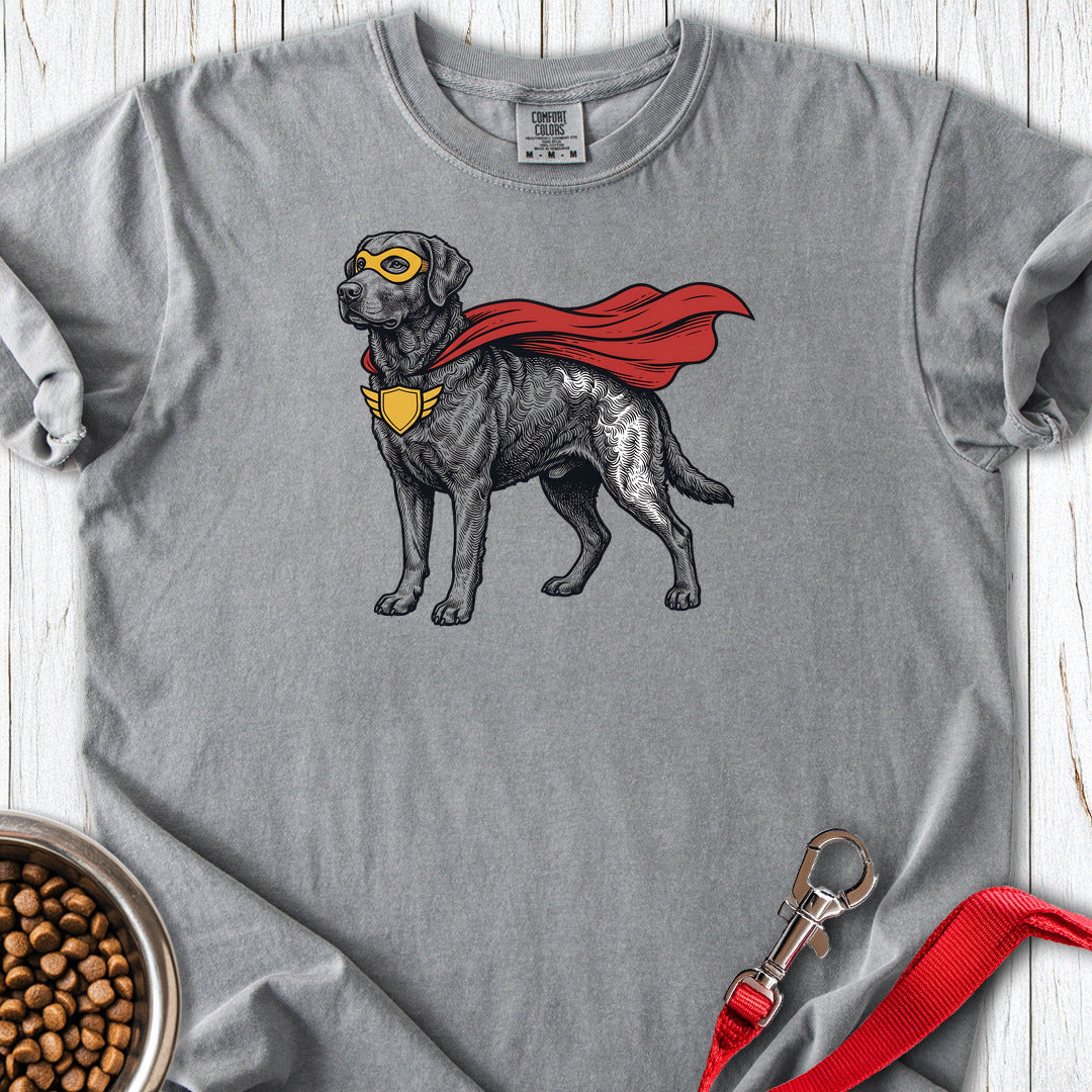 Chesapeake Bay Retriever Superhero Premium Tee — Grey