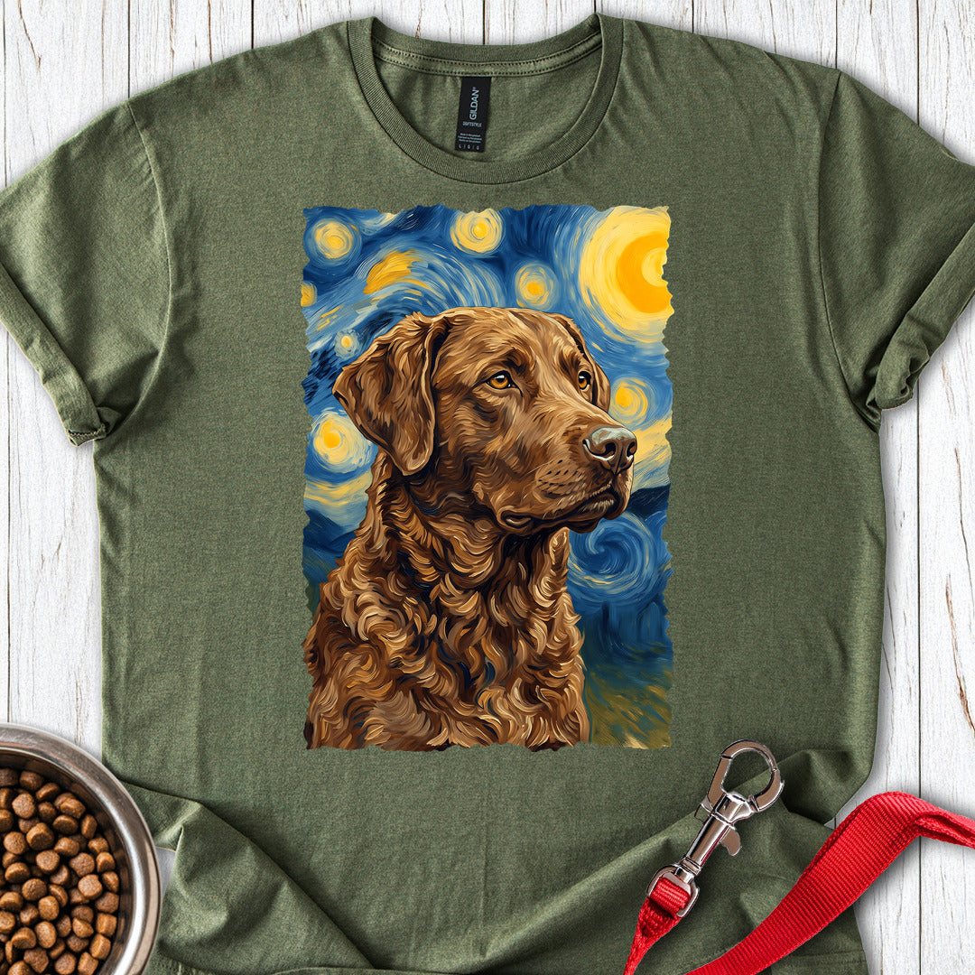 Chesapeake Bay Retriever Van Gogh — Military Green