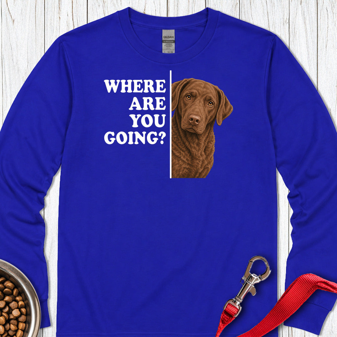 Chesapeake Bay Retriever Where Are You Going Long Sleeve — Royal