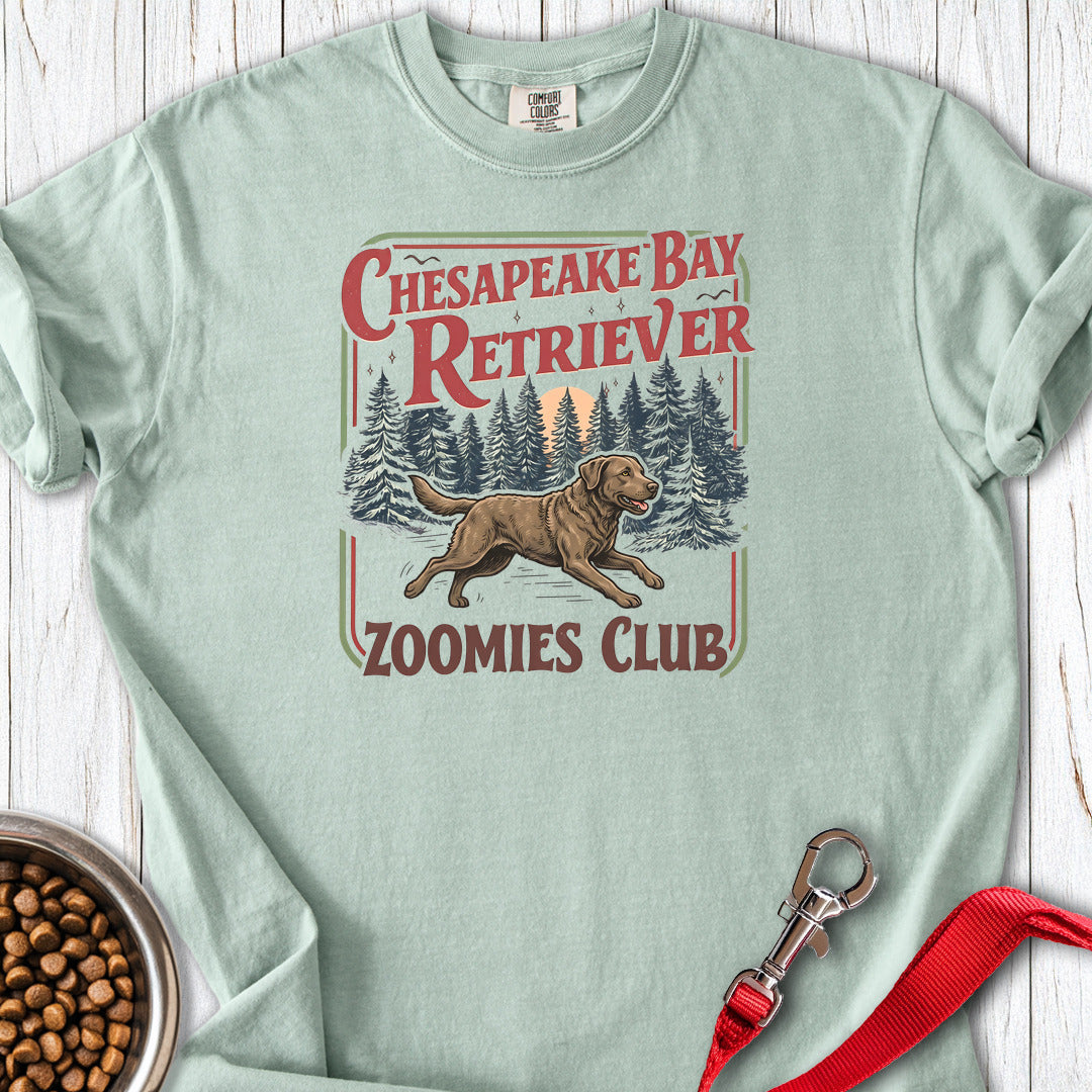 Chesapeake Bay Retriever Zoomies Club Premium Tee — Bay