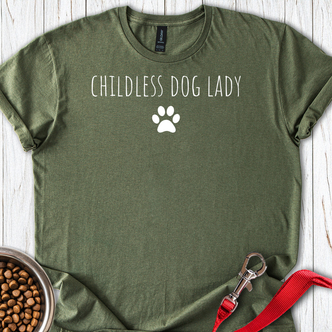 Childless Dog Lady Military Green