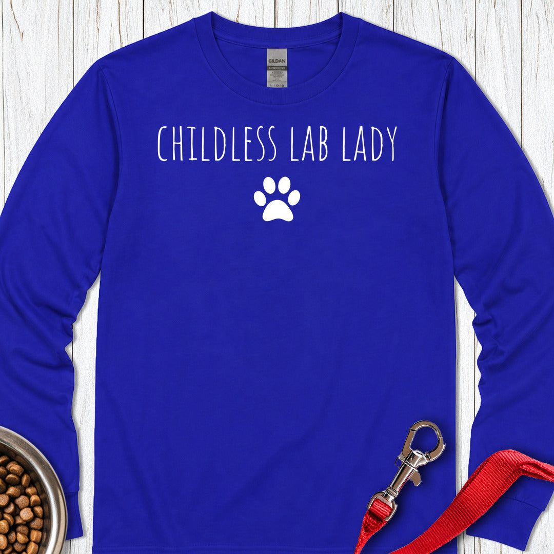 Childless Lab Lady Long Sleeve — Royal