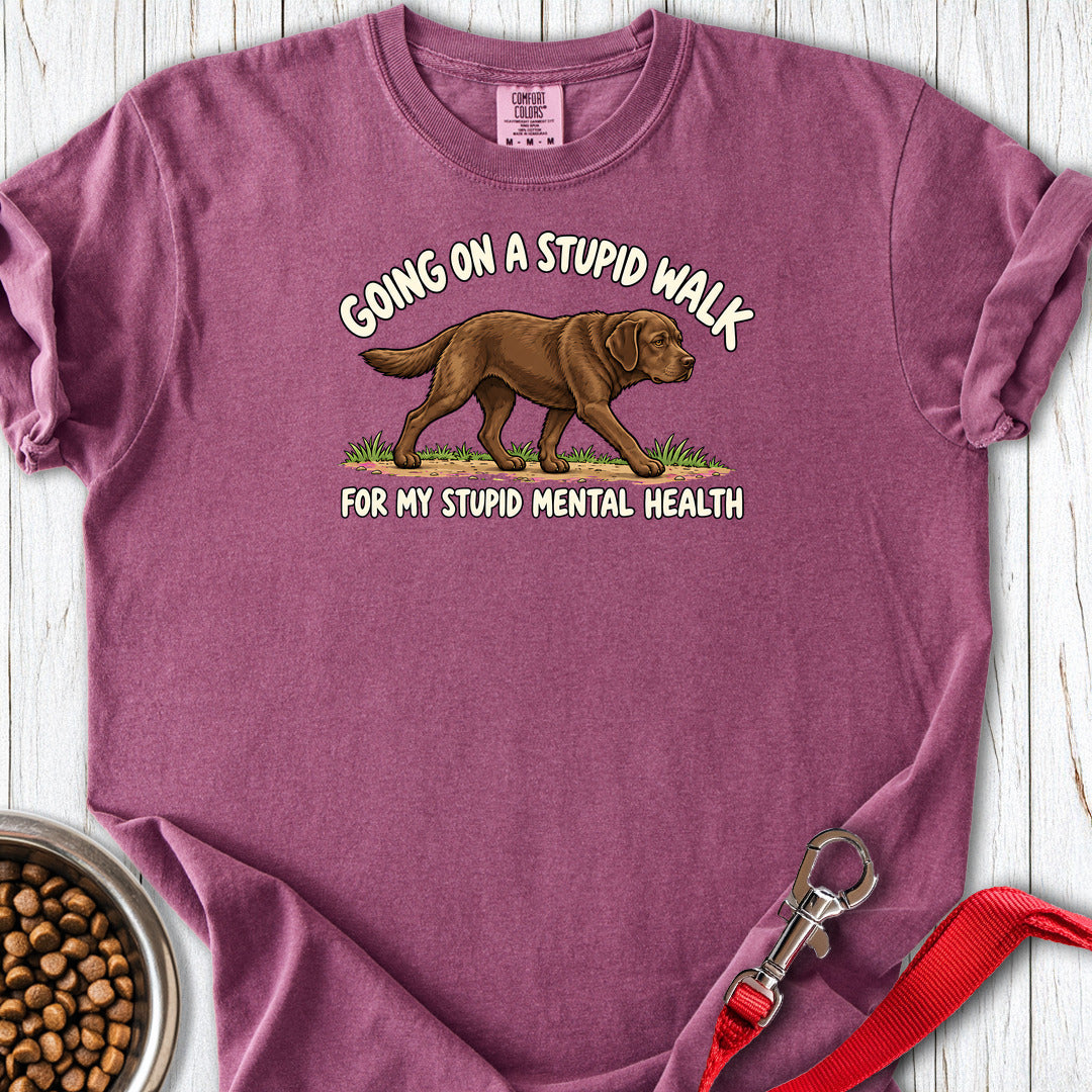 choclate lab walk Chocolate Walk Premium Tee — Berry