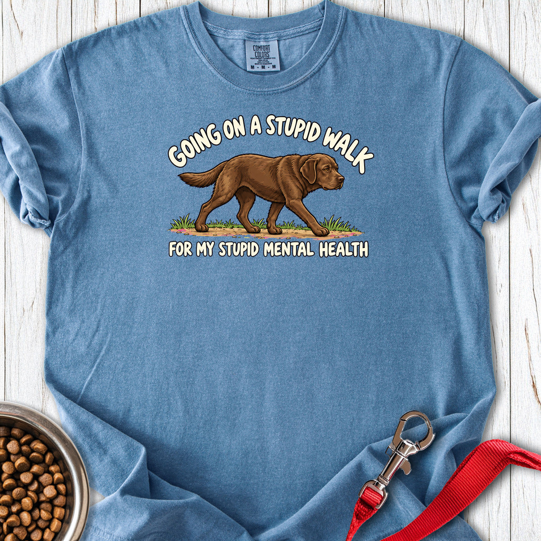 choclate lab walk Chocolate Walk Premium Tee — Blue Jean