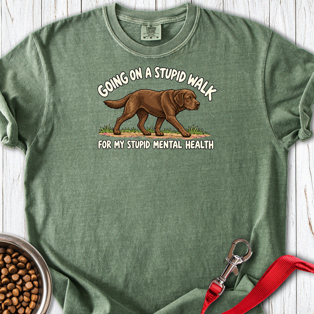 choclate lab walk Chocolate Walk Premium Tee — Moss