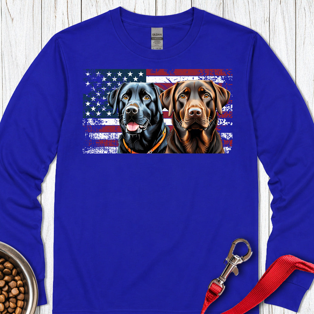 Chocolate & Black Labrador Long Sleeve — Royal