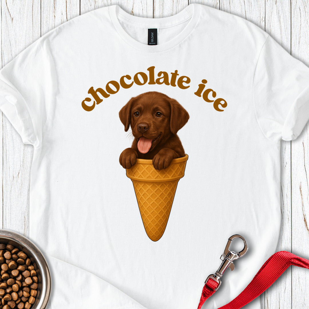 Chocolate Ice Labrador Puppy White