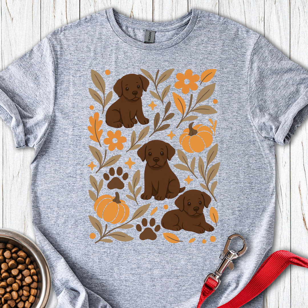 Chocolate Lab Boho Fall Sport Grey