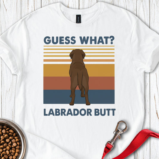 Chocolate Lab Butt White