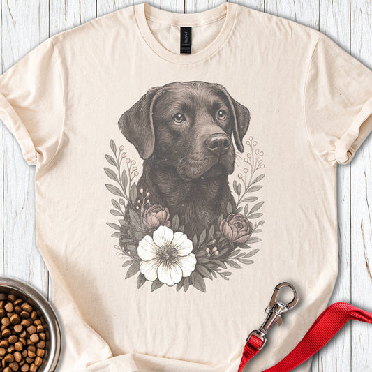 Chocolate Lab Faded Retro Natural