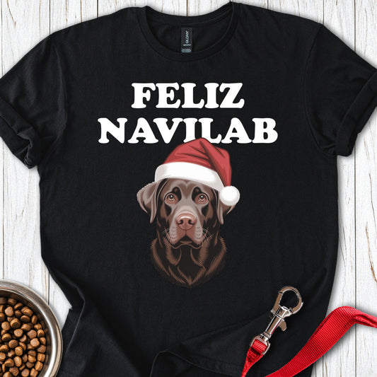 Chocolate Lab Funny Christmas Black