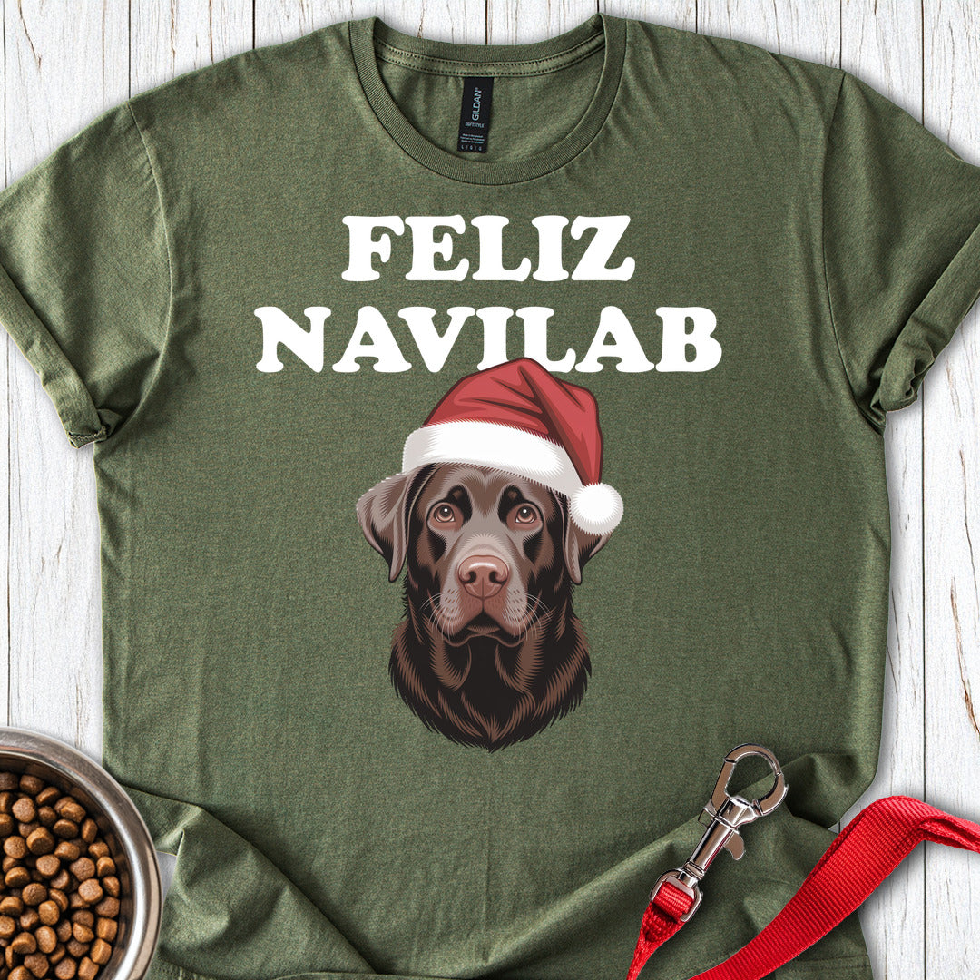 Chocolate Lab Funny Christmas Military Green