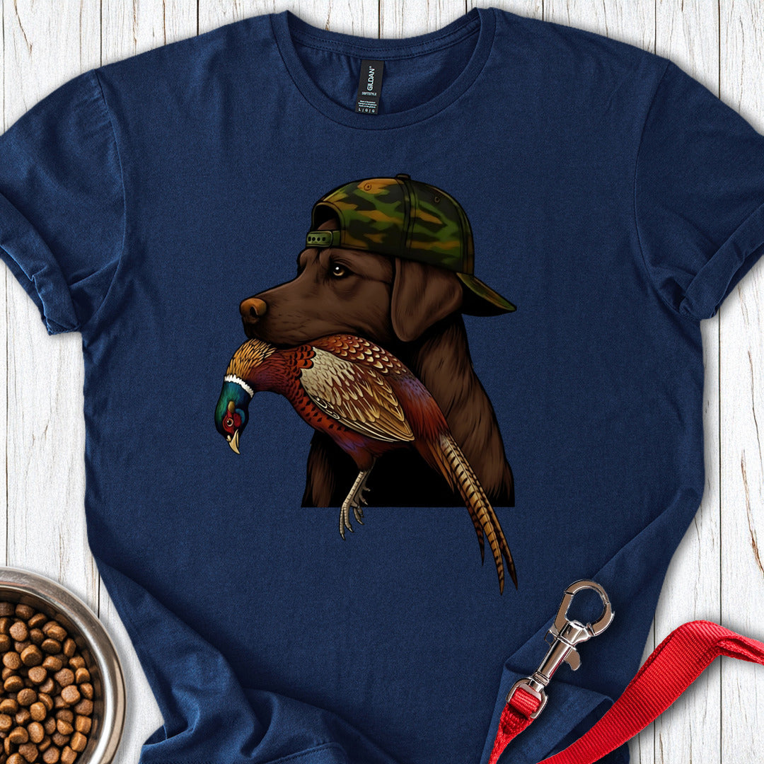 Chocolate Lab Pheasant Hunter Navy