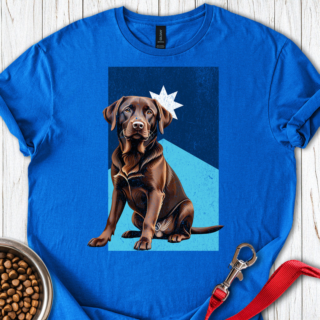 Chocolate Labrador Alabama Flag Royal