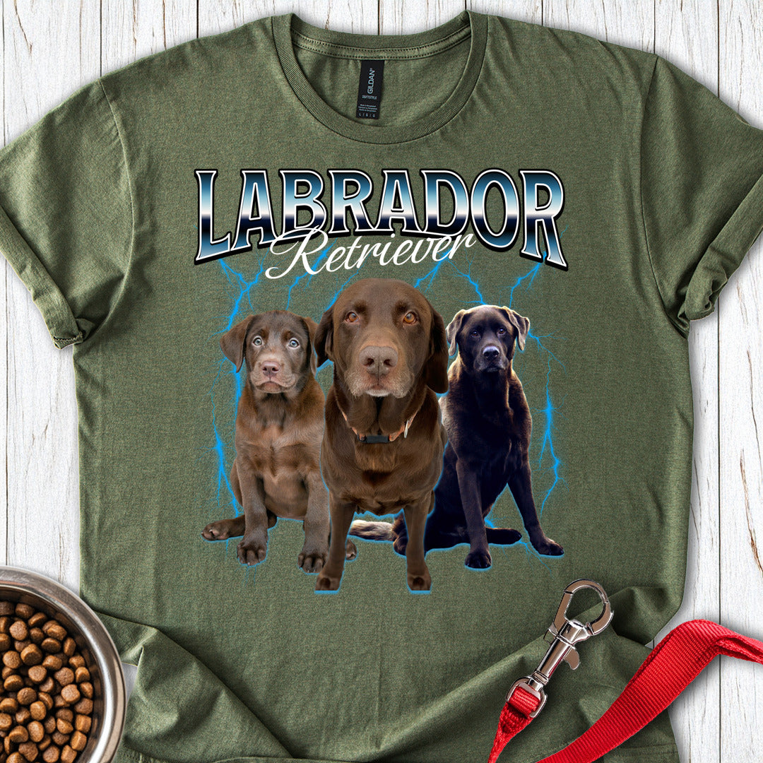 Chocolate Labrador Bootleg Military Green
