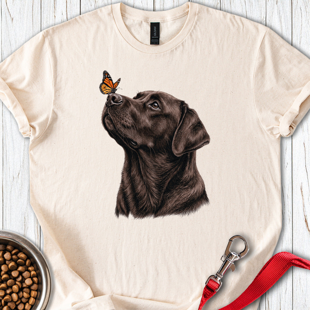 Chocolate Labrador Butterfly Natural