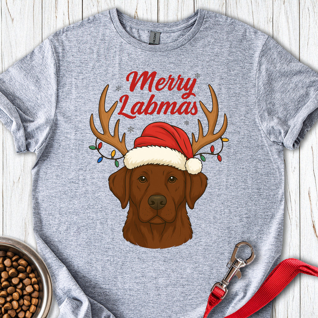 Chocolate Labrador Christmas Sport Grey