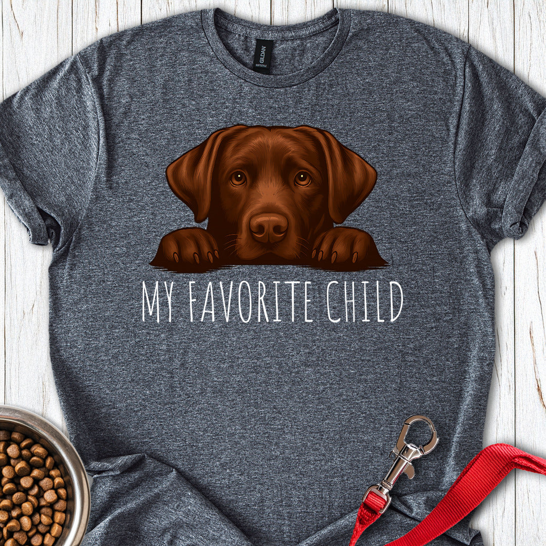 Chocolate Labrador Favorite Child Dark Heather