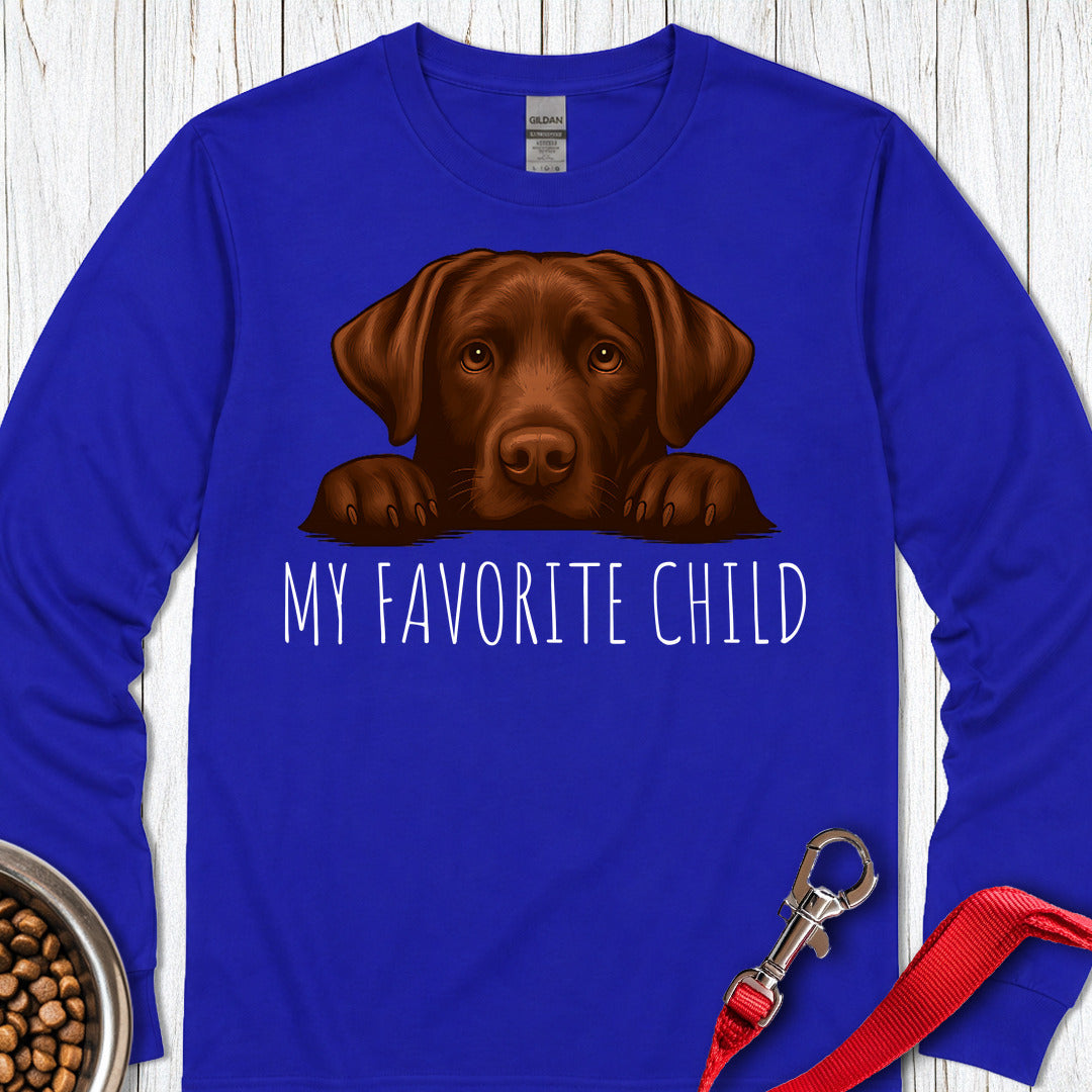 Chocolate Labrador Favorite Child Long Sleeve — Royal