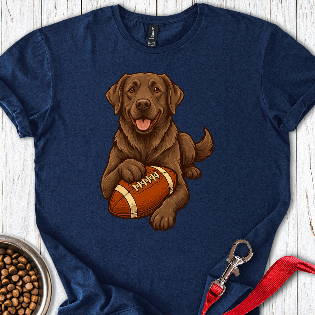 Chocolate Labrador Football Navy