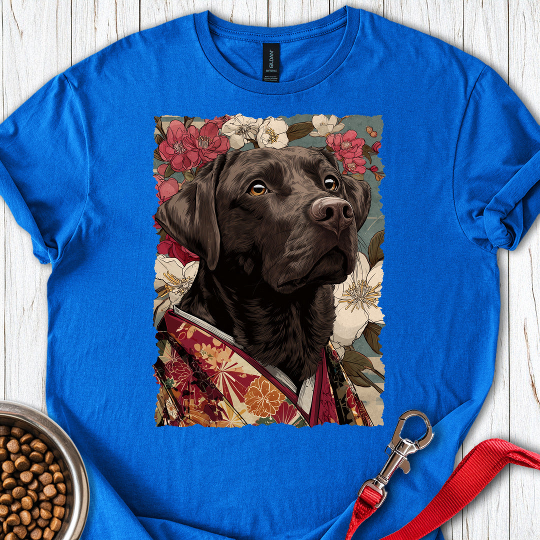 Chocolate Labrador Japanese Art Royal