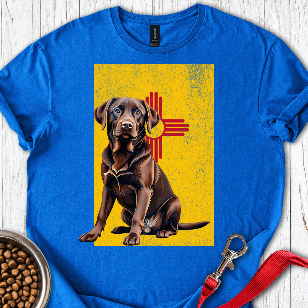 Chocolate Labrador New Mexico Flag Royal