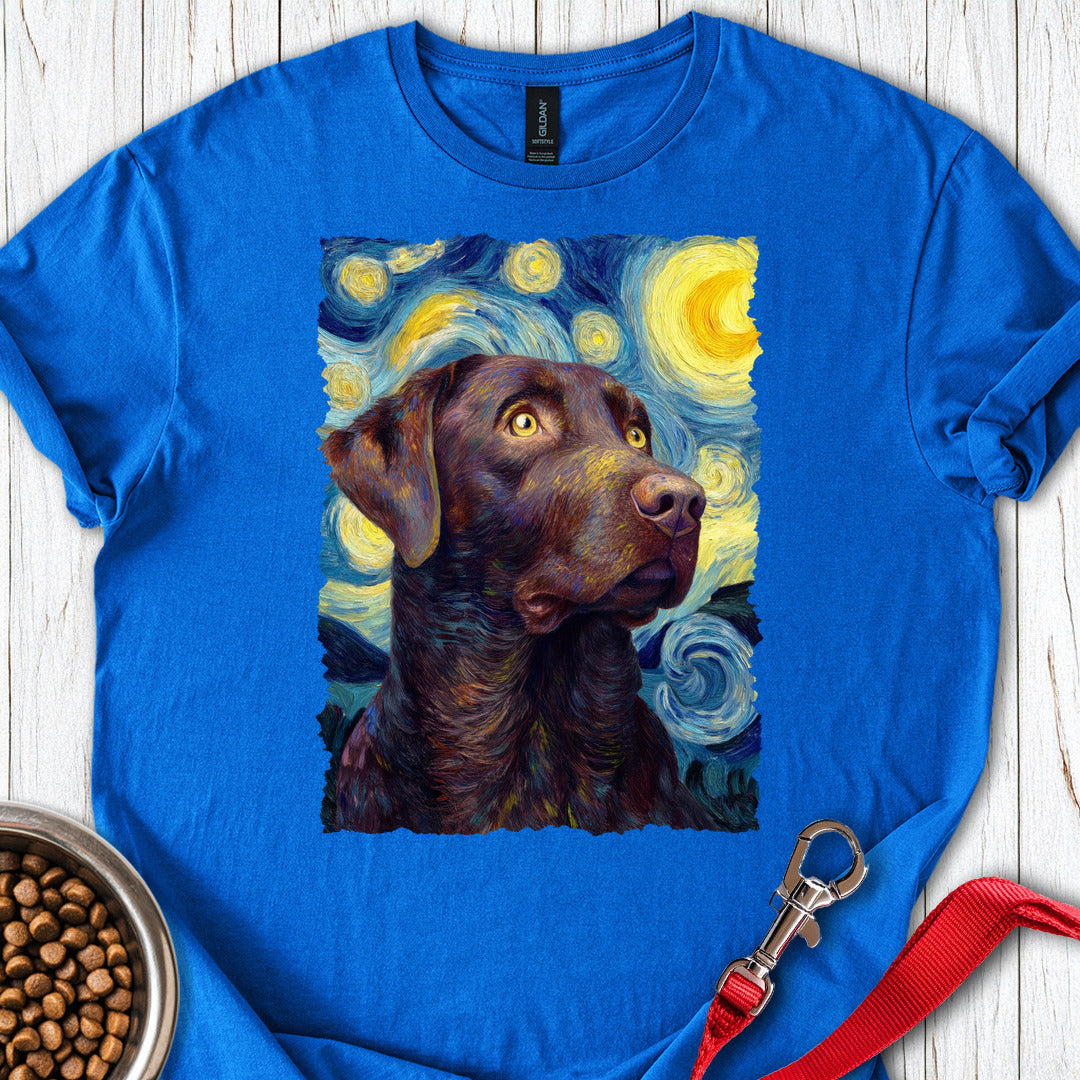 Chocolate Labrador Starry Night Royal