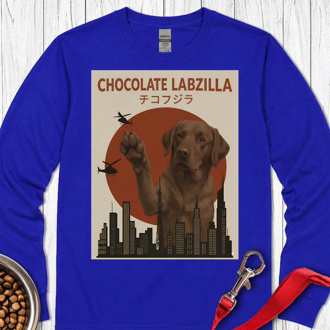 Chocolate Labzilla Labrador Long Sleeve — Royal