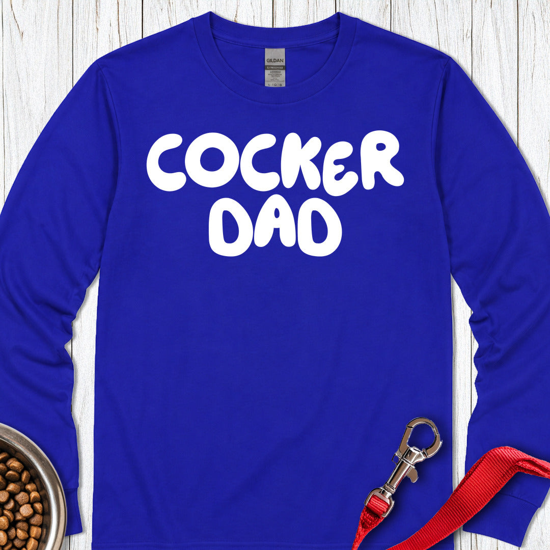 Cocker Dad Long Sleeve — Royal
