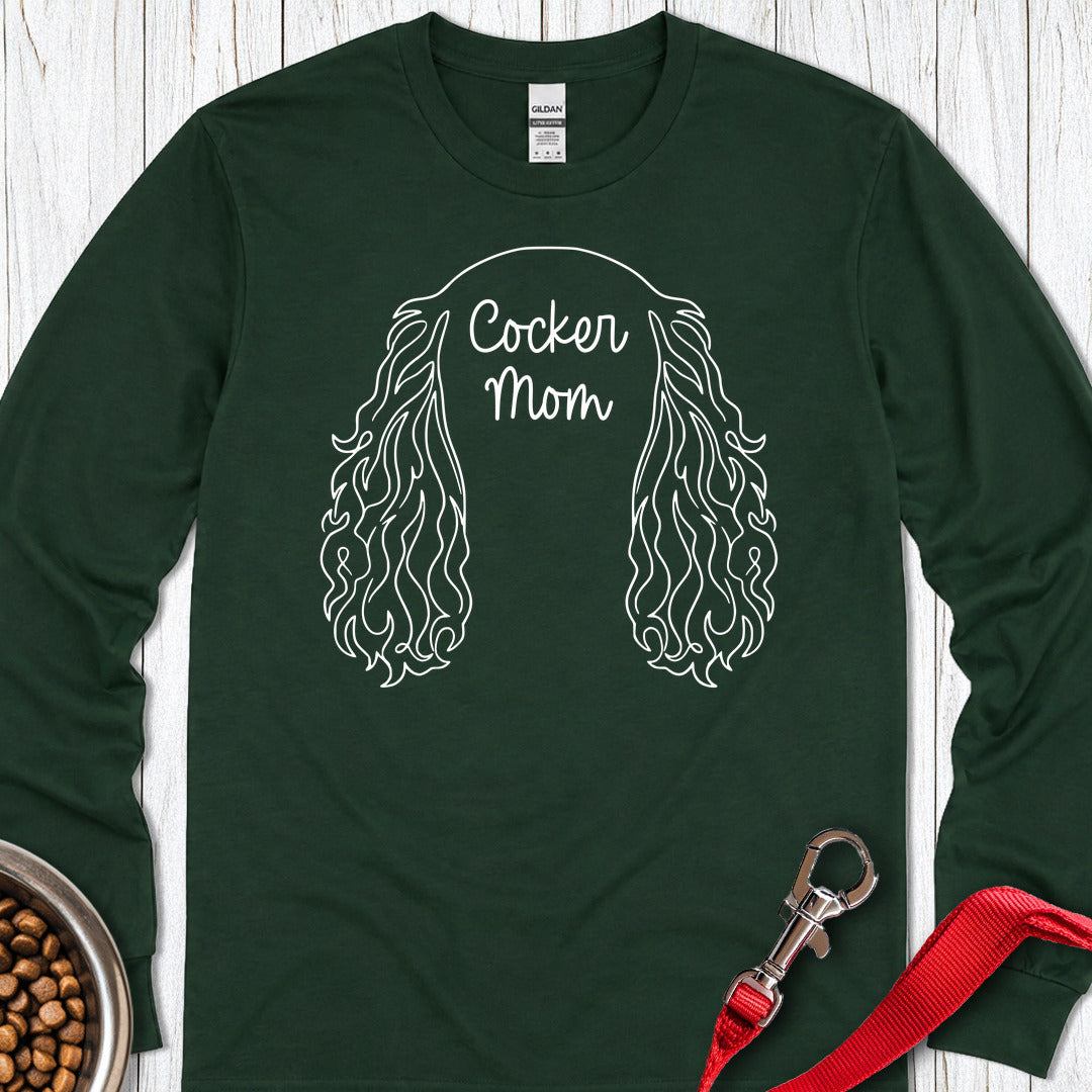 Cocker Mom Long Sleeve — Forest Green