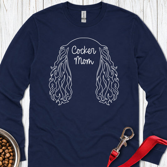 Cocker Mom Long Sleeve — Navy