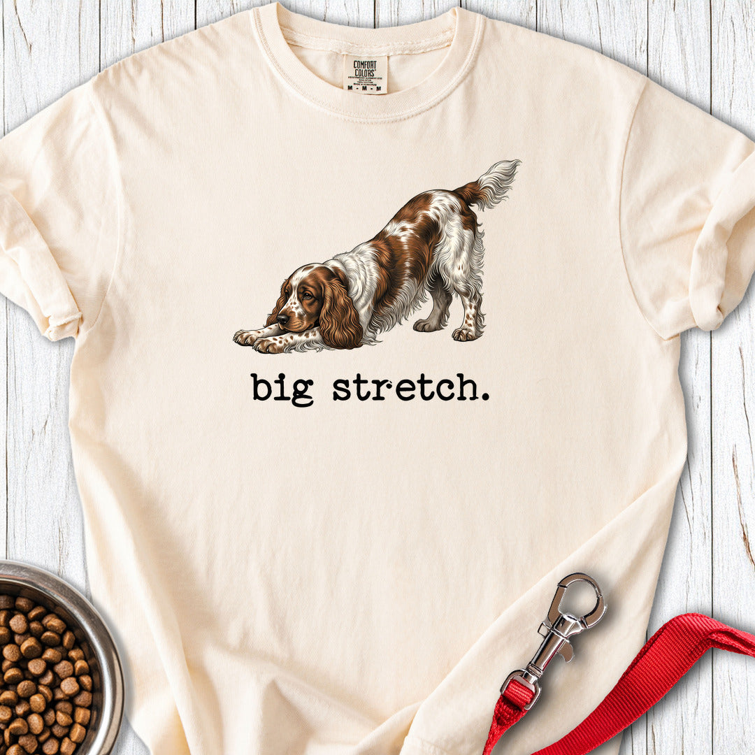 Cocker Spaniel Big Stretch Premium Tee — Ivory