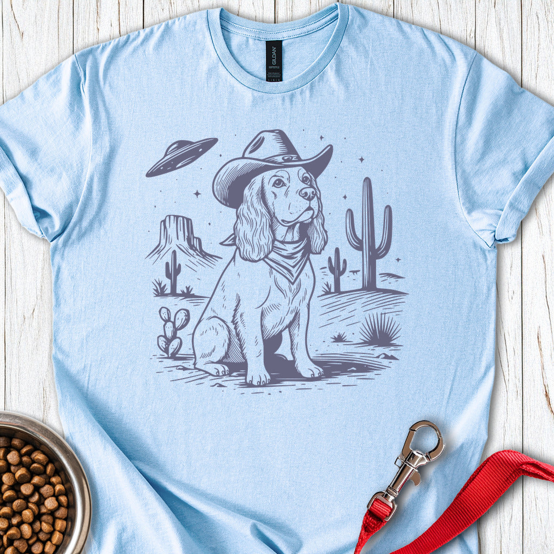 Cocker Spaniel Cowboy Light Blue