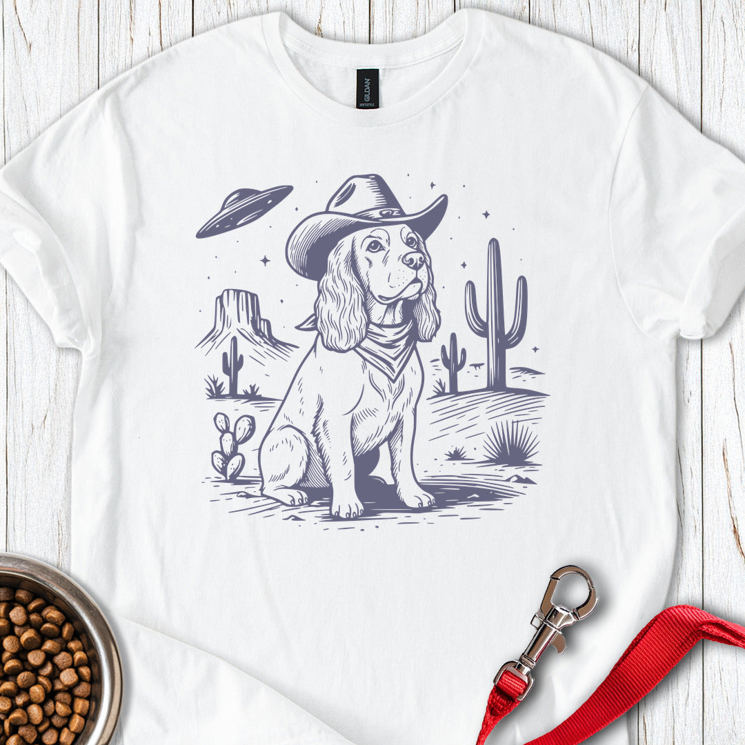 Cocker Spaniel Cowboy White