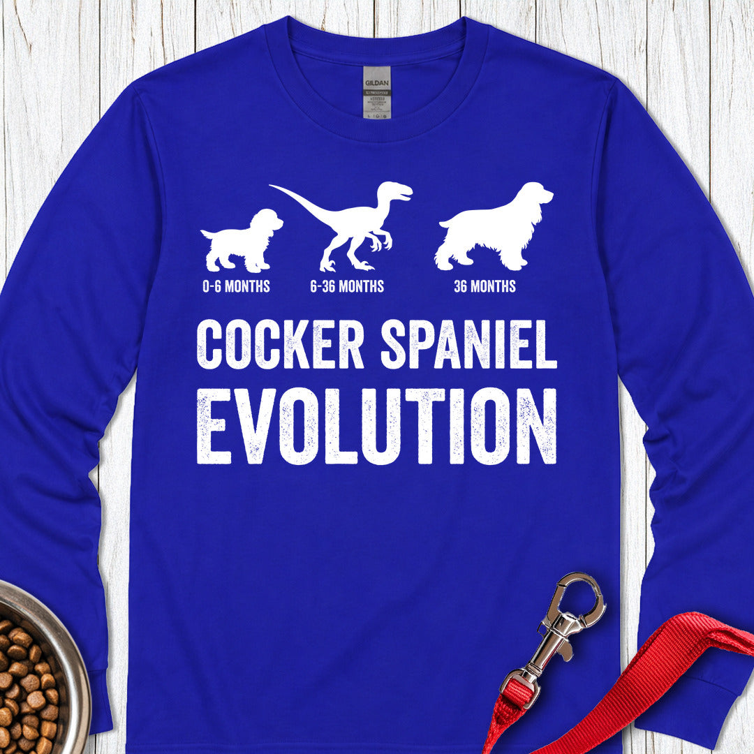 Cocker Spaniel Evolution Long Sleeve — Royal