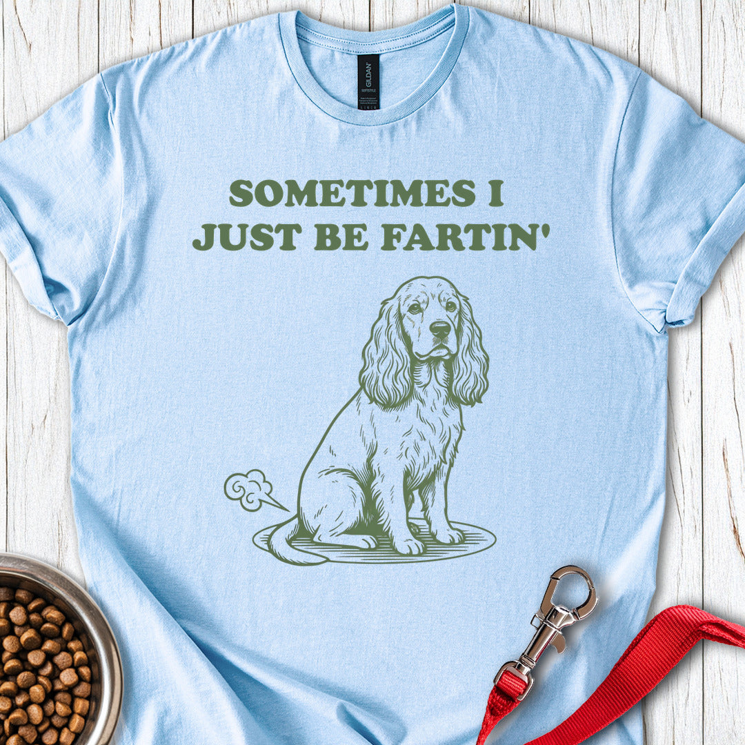 Cocker Spaniel Farts Light Blue
