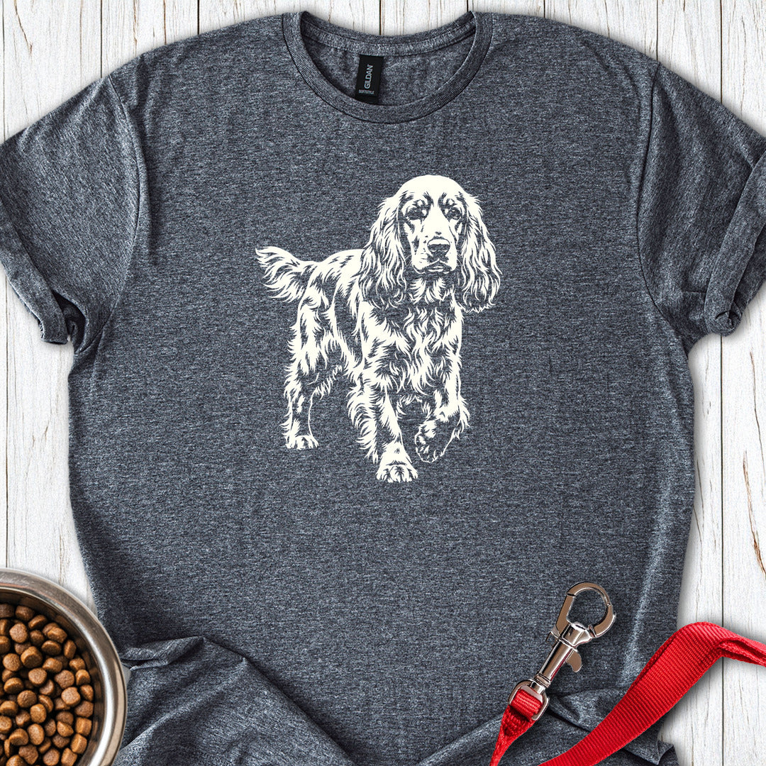 Cocker Spaniel Graphic Dark Heather
