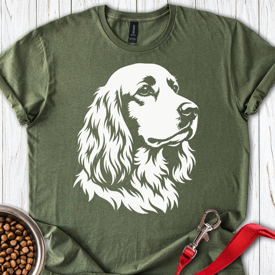 Cocker Spaniel Graphic Military Green