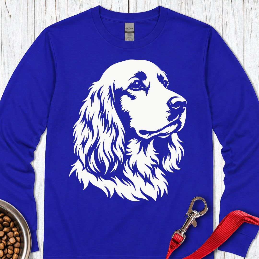 Cocker Spaniel Graphic Long Sleeve — Royal