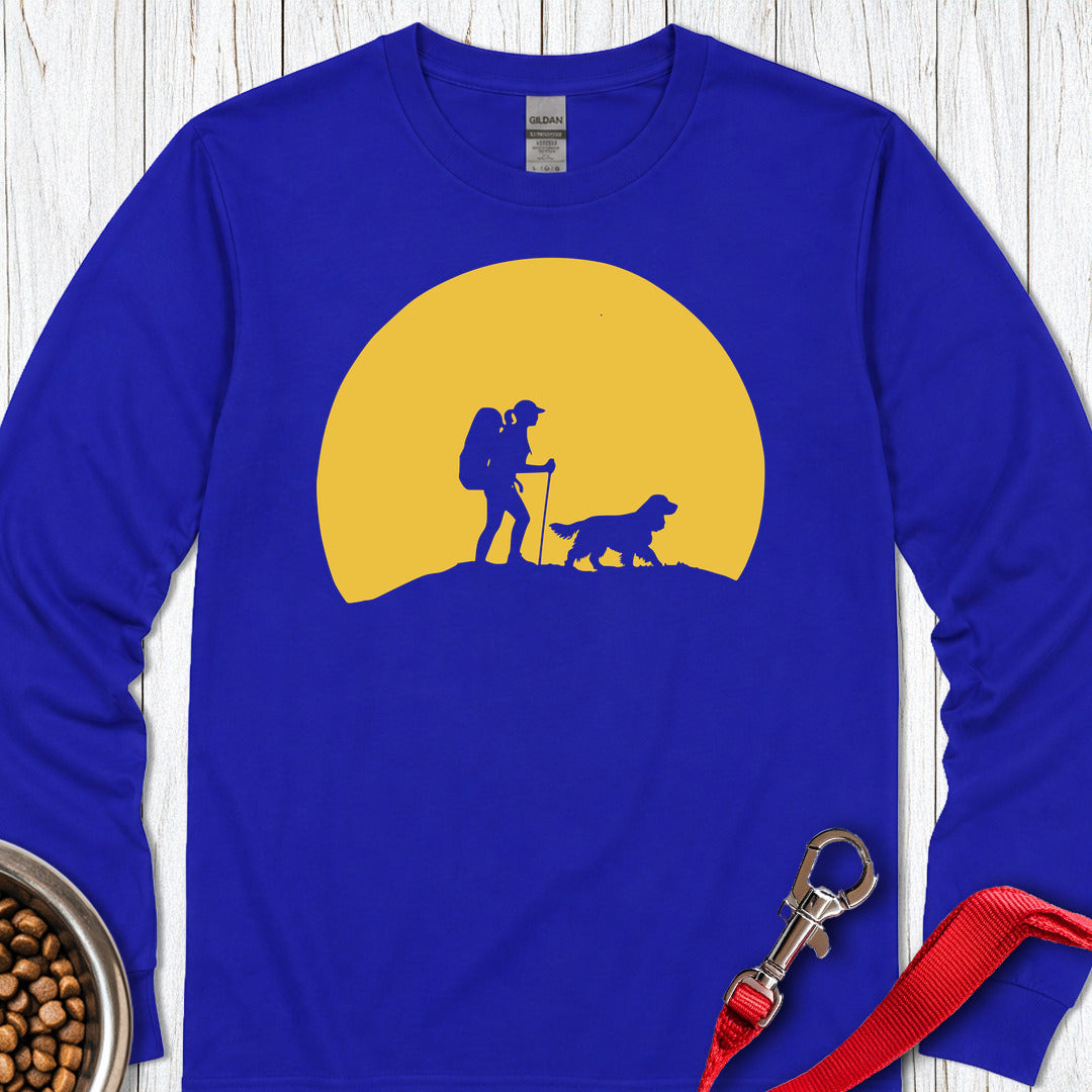 Cocker Spaniel Hiking Long Sleeve — Royal