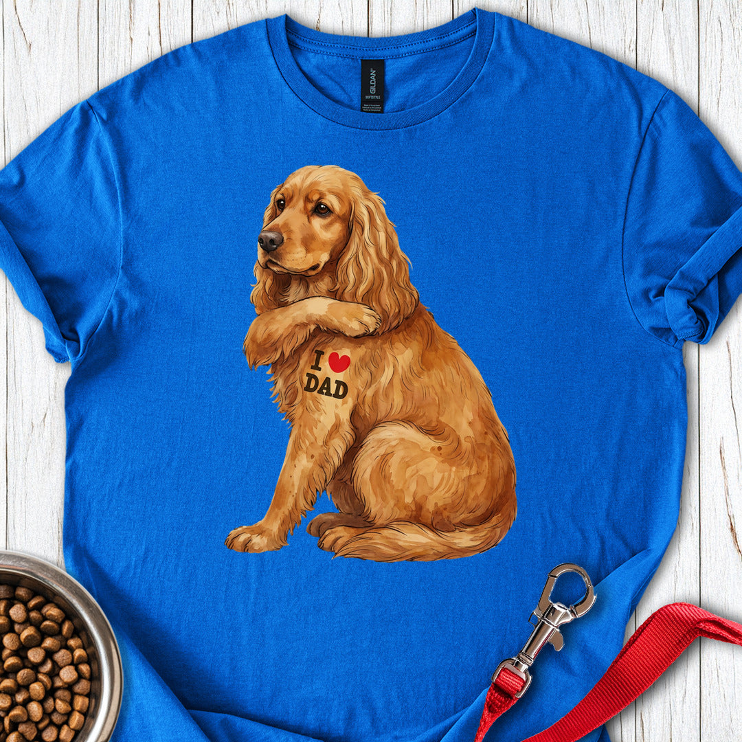 Cocker Spaniel I Love Dad Royal