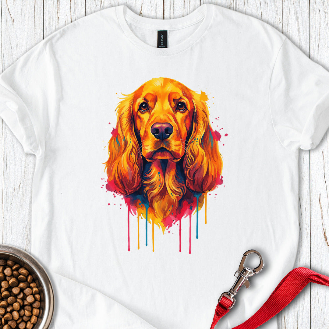 Cocker Spaniel Painting White