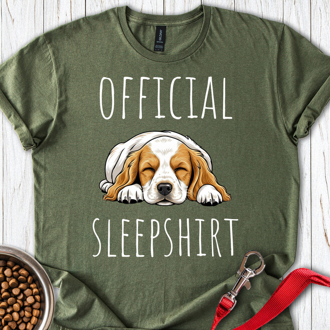 Cocker Spaniel Pajama Shirt Military Green