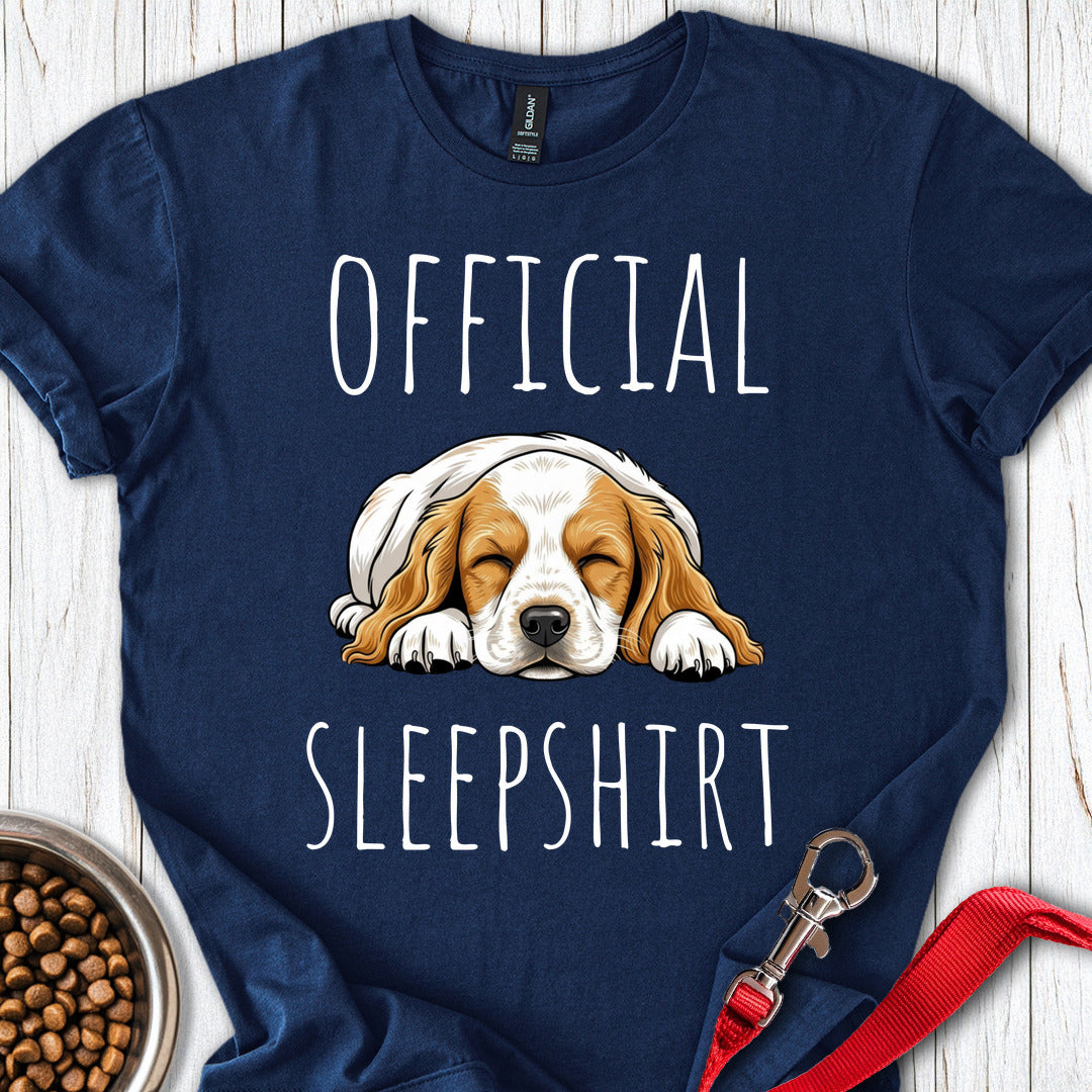 Cocker Spaniel Pajama Shirt Navy