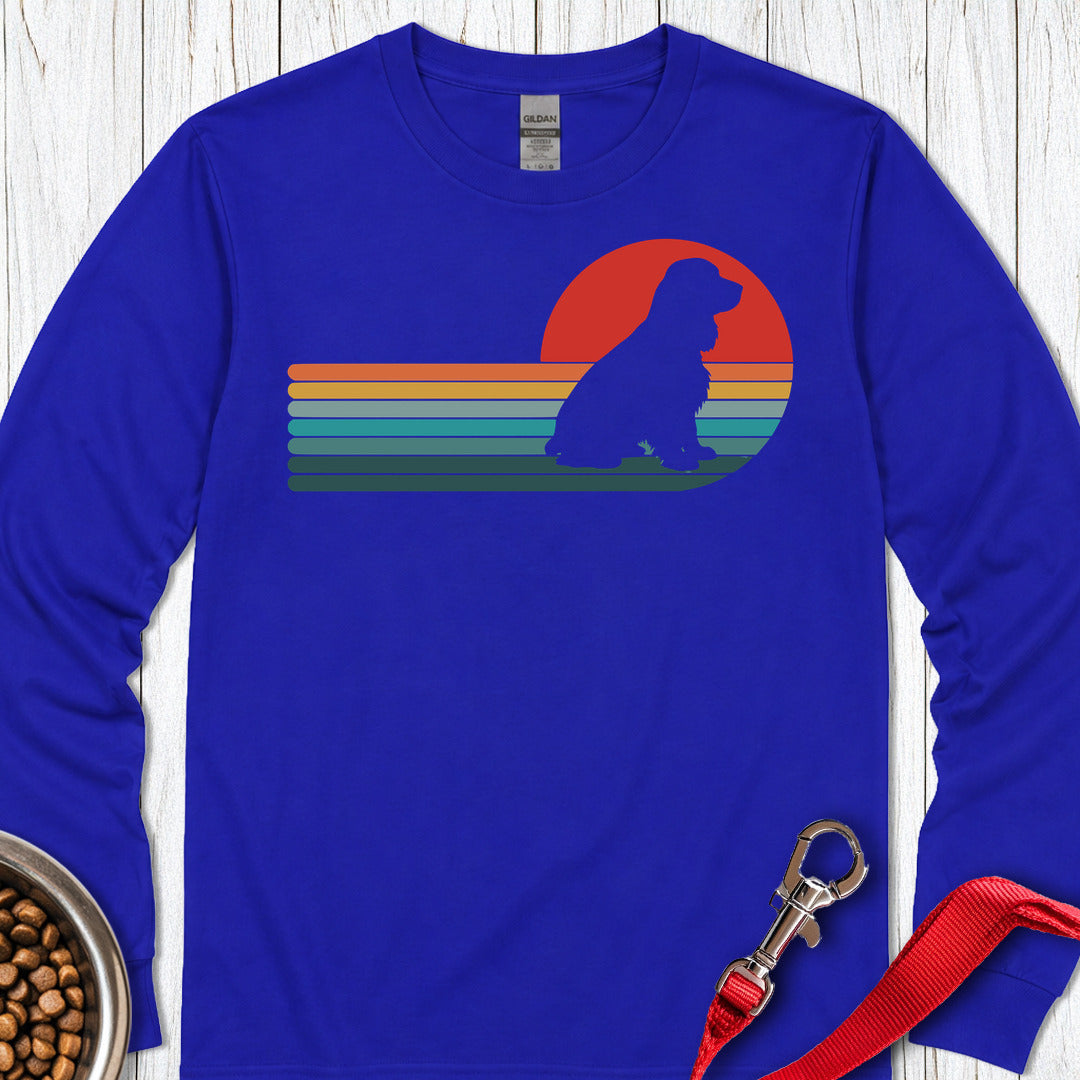 Cocker Spaniel Retro Long Sleeve — Royal