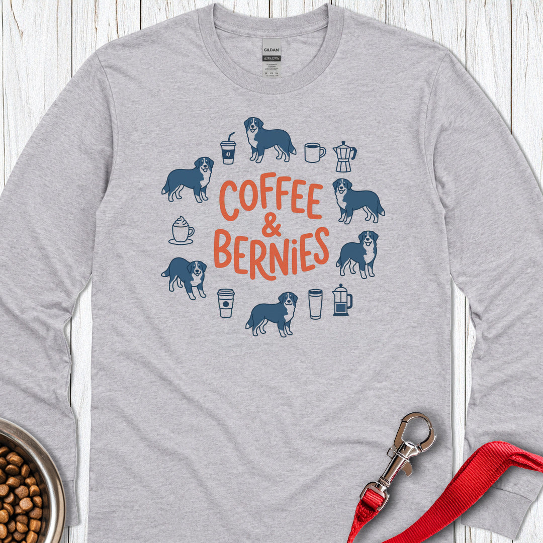 Coffee & Bernies Long Sleeve — Sport Grey