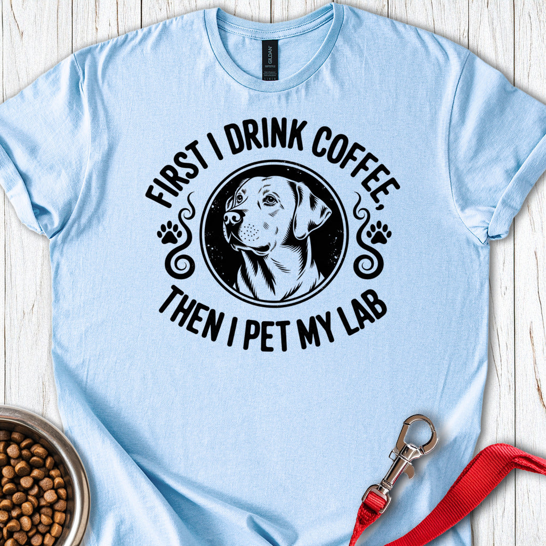 Coffee & Labrador Light Blue