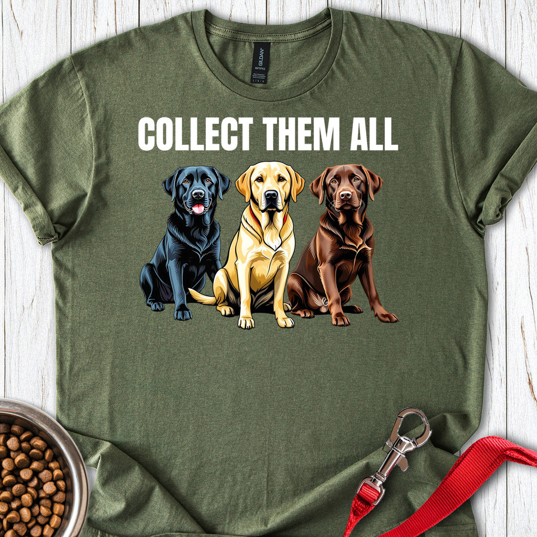 Collect Them All Labrador Military Green