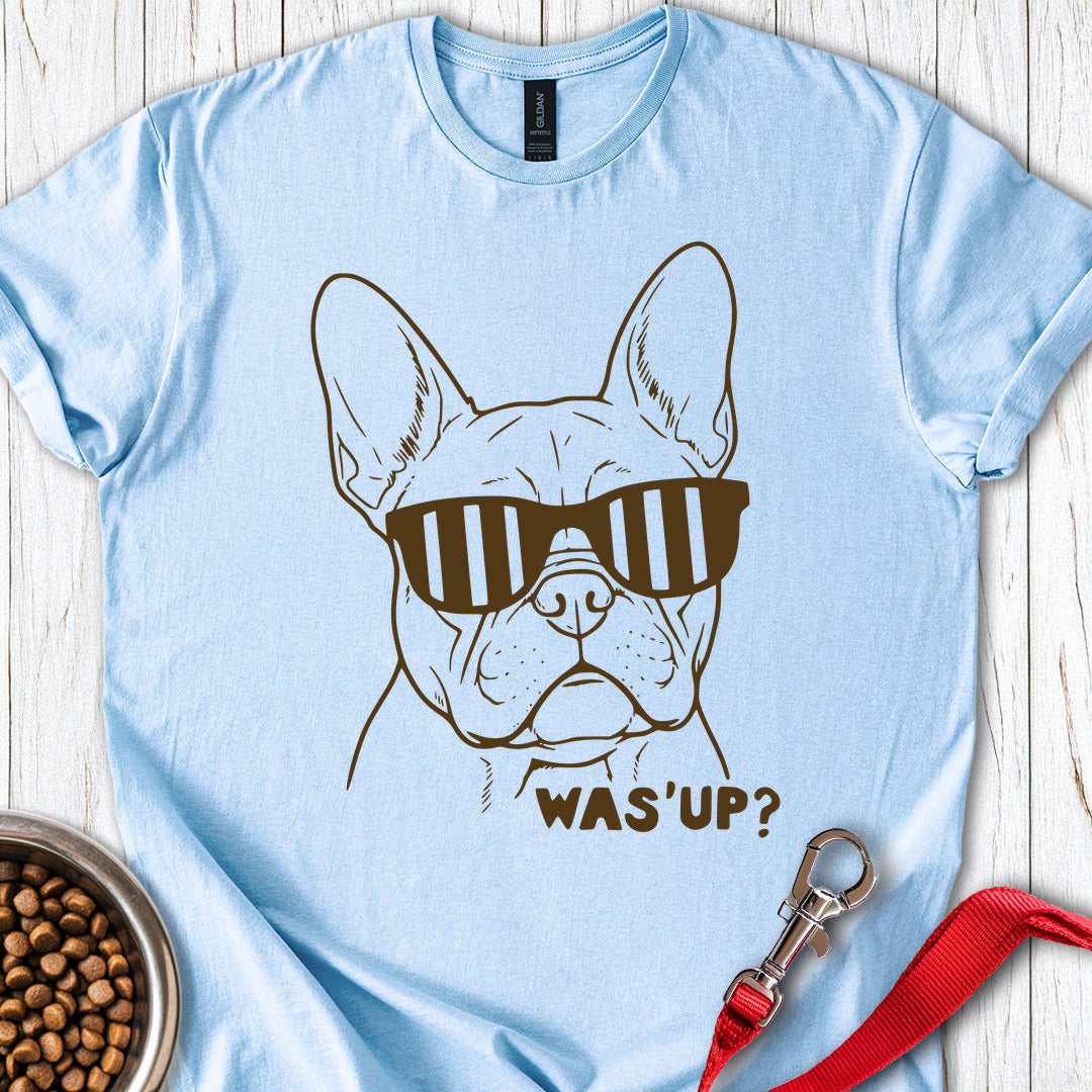 Cool French Bulldog Light Blue