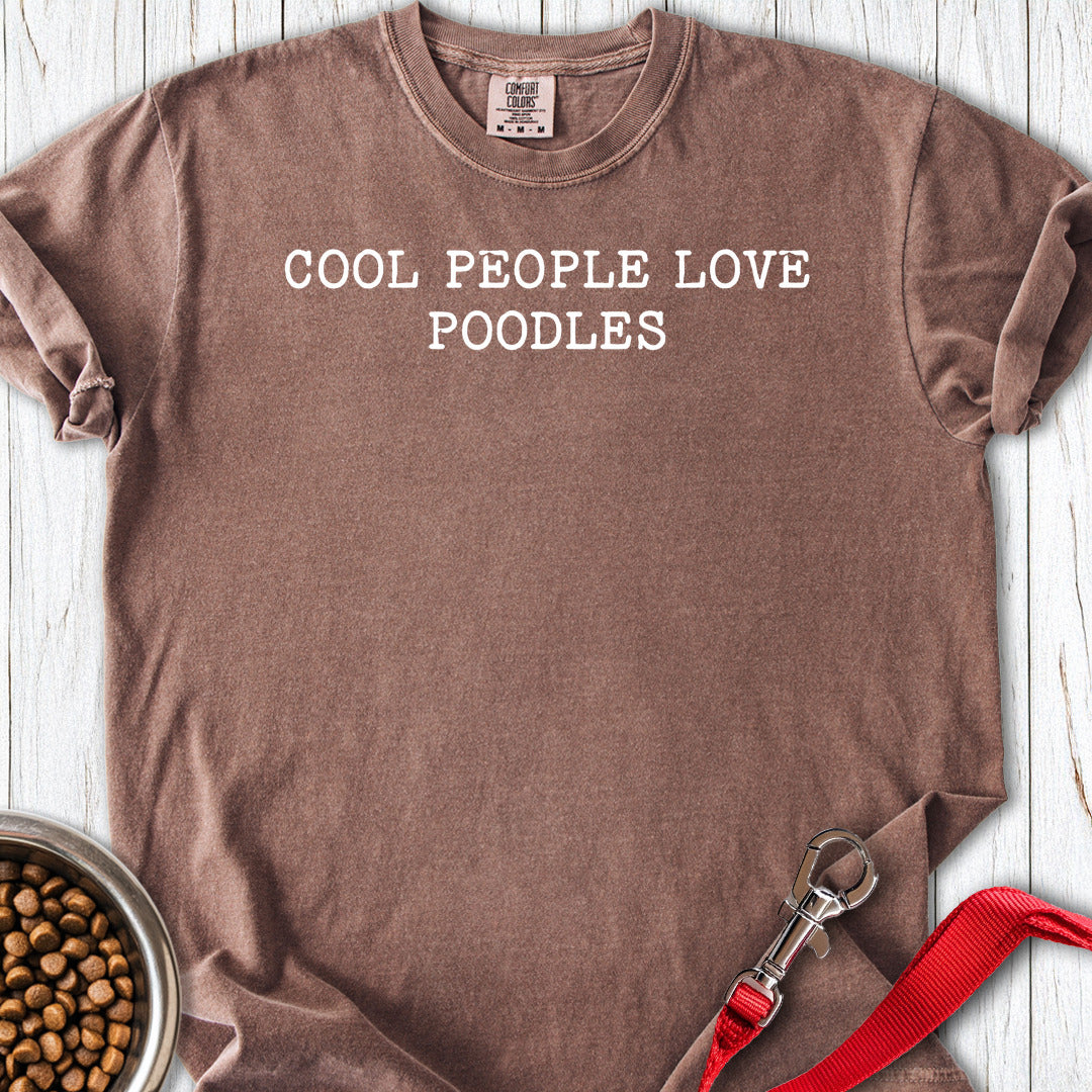 Cool People Love Standard Poodle Premium Tee — Espresso